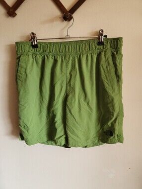The North Face Flash Dry Swim Trunks Shorys Men's Green Drawstring Waist Medium